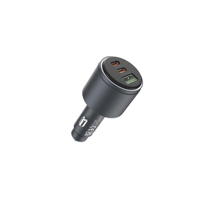 Devia - Devia Billaddare USB-A - 2x USB-C 116W PD QC Extreme Metal