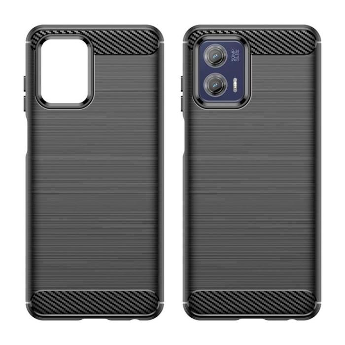 UTGATT - Motorola Moto G73 5G Mobilskal Carbon Silikon - Svart