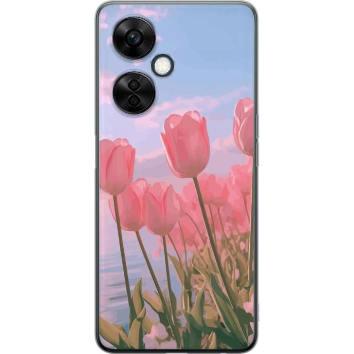 iSecrets - Mobilskal till OnePlus Nord CE 3 Lite med Rosa Tulpaner