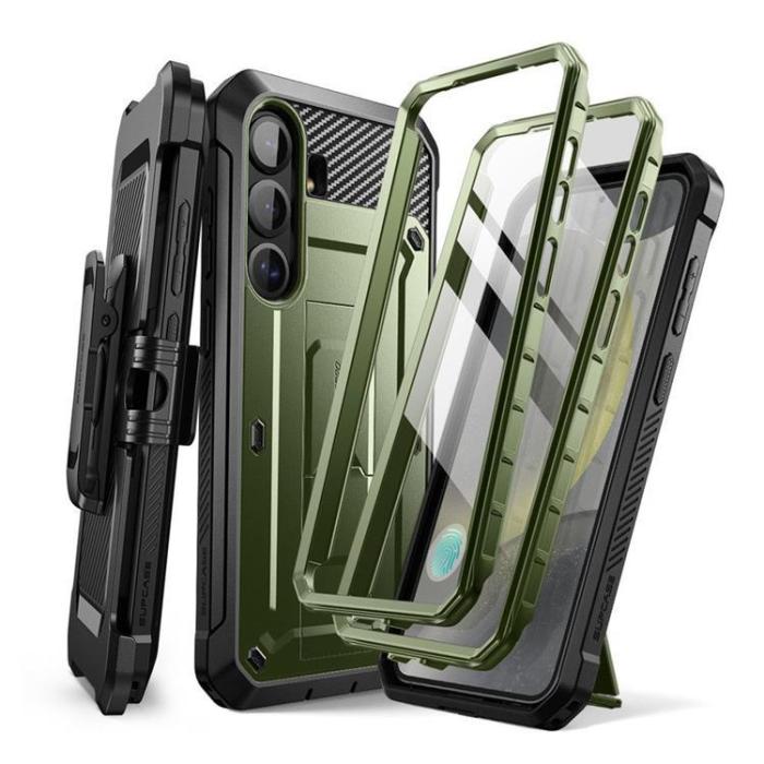 UTGATT - SupCase Galaxy S25 Mobilskal Unicorn Beetle Pro 2-Set - Guldan