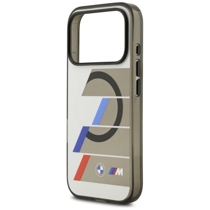 BMW - BMW iPhone 17 Pro Max Mobilskal MagSafe Metal Tricolor Lines - Anthracite