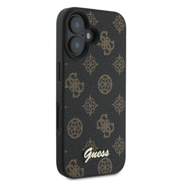 Guess - Guess iPhone 16 Plus Mobilskal Magsafe Peony Script - Svart