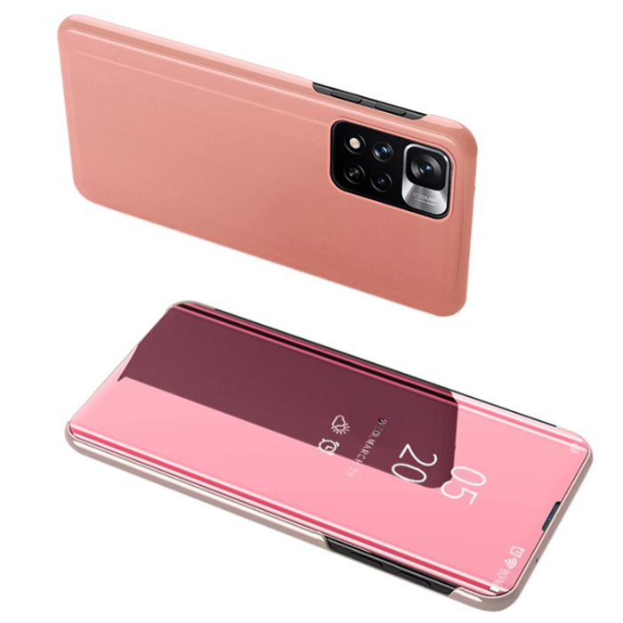 UTGATT - Xiaomi Redmi Note 11 Pro 4G/5G Mobilfodral Clear View - Rosa