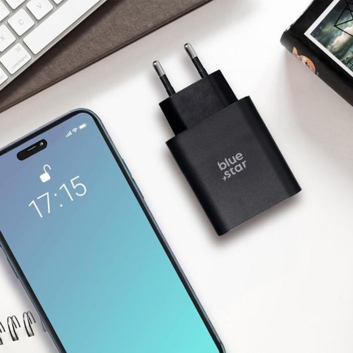 Proove - Blue Star Snabbladdare 25W USB C - USB A PD QC4.0 - Svart