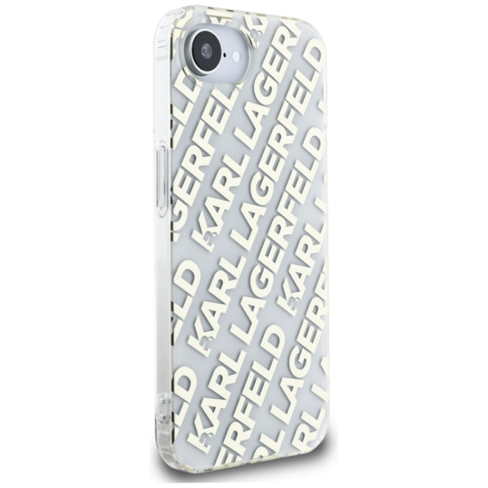 KARL LAGERFELD - Karl Lagerfeld iPhone 16e Mobilskal Repeat Logo - Guld
