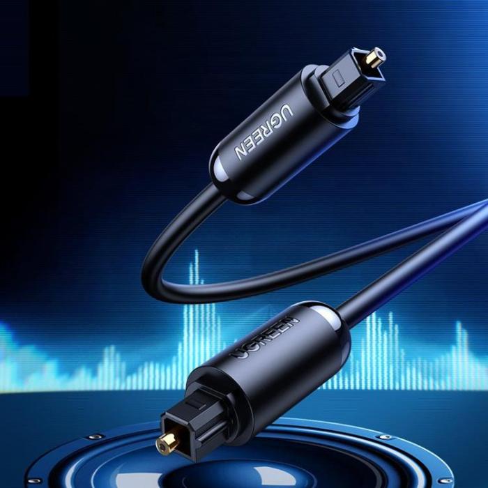 Ugreen - Ugreen Audio Digital Optical Fiber Toslink Kabel 1.5m - Grå