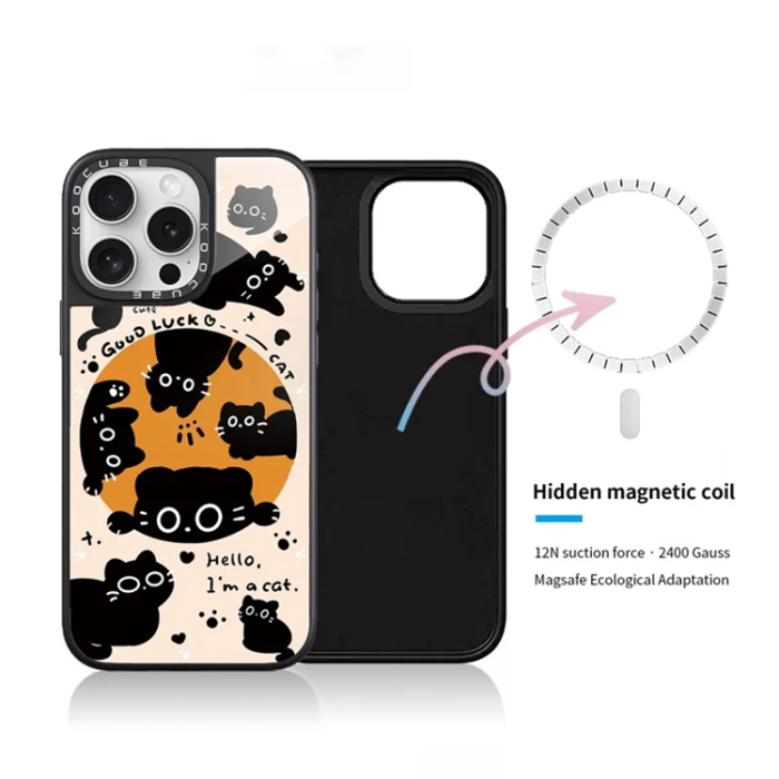 A-One Brand - iPhone 15 Pro Max Mobilskal MagSafe Aluminium Silikon