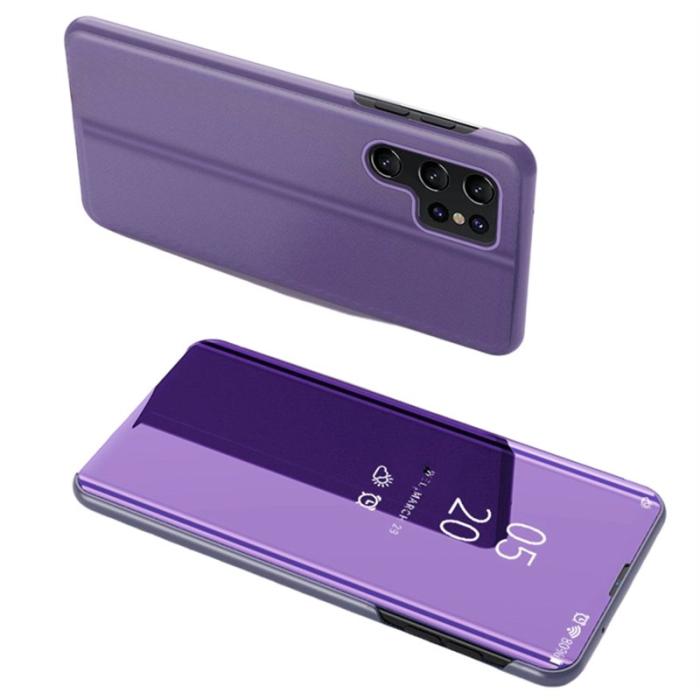 OEM - Samsung Galaxy S26 Ultra Skal Med Fönster PU Läder - Lila
