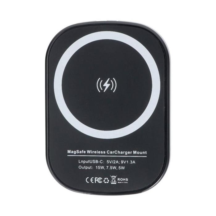 BASEUS - Baseus Magsafe Trådlös Laddare Med Bilhållare 15W D10 - Svart