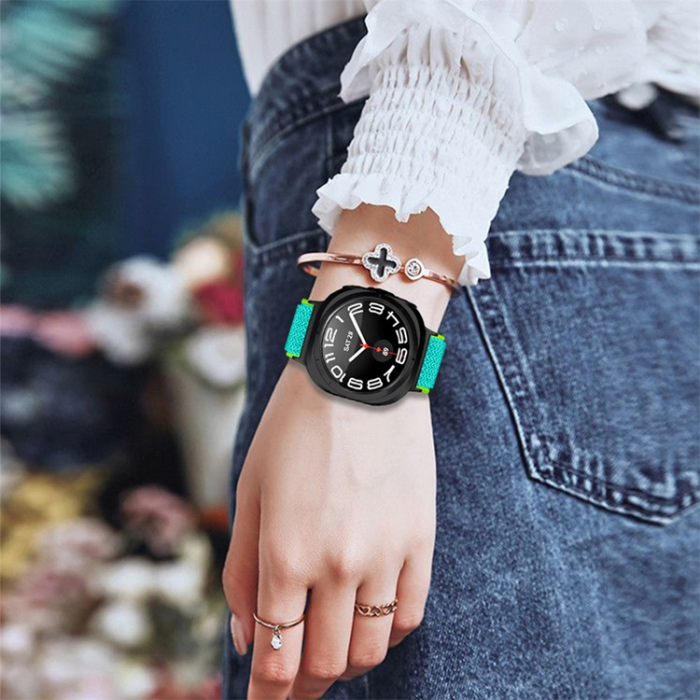 A-One Brand - Galaxy Watch 8 (44mm/40mm)/8 Classic (46mm) Armband - Gul / Grön
