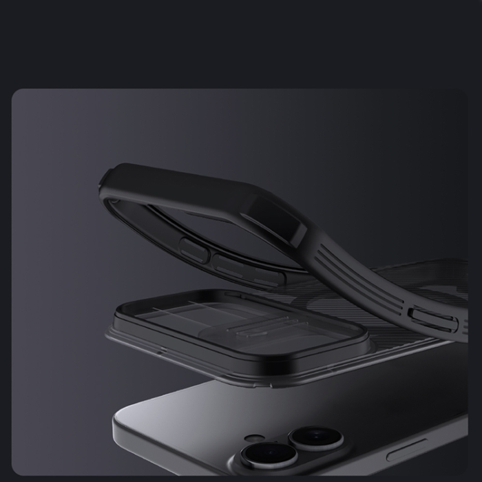 Nillkin - Nillkin iPhone 17 Mobilskal MagSafe CamShield Pro - Transparent Svart