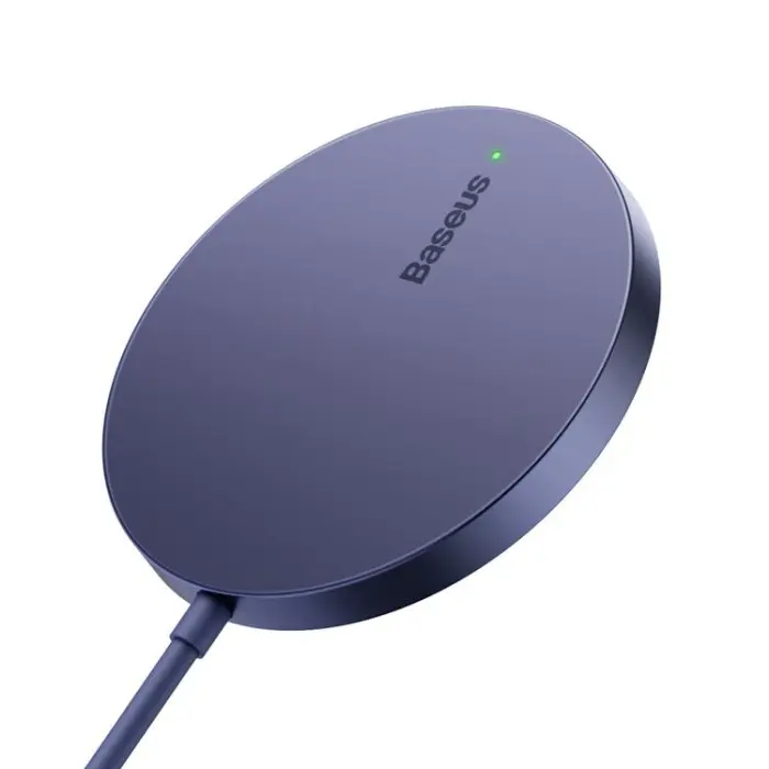 BASEUS - Baseus MagSafe Trådlös Laddare Simple Mini3 - Lila