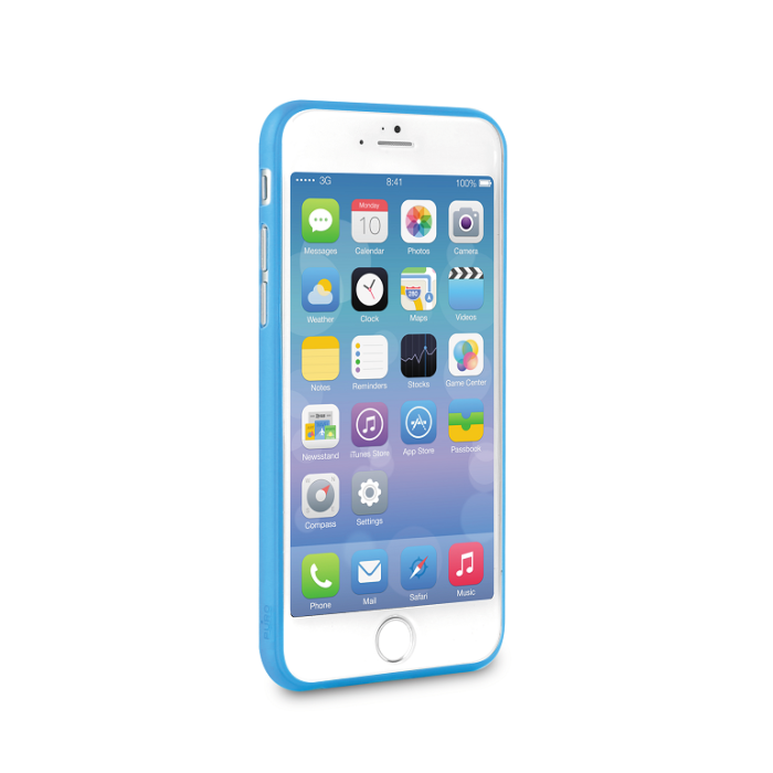 UTGATT5 - Puro Cover iPhone 6 / 6S Ultra-Slim 0.3 (Blå) + Skärmskydd