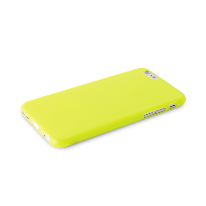 Puro - Puro Cover Apple iPhone 6(S) Plus Ultra-Slim 0.3 (Gul) + Skärmskydd