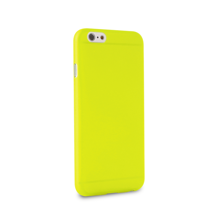 Puro - Puro Cover Apple iPhone 6(S) Plus Ultra-Slim 0.3 (Gul) + Skärmskydd