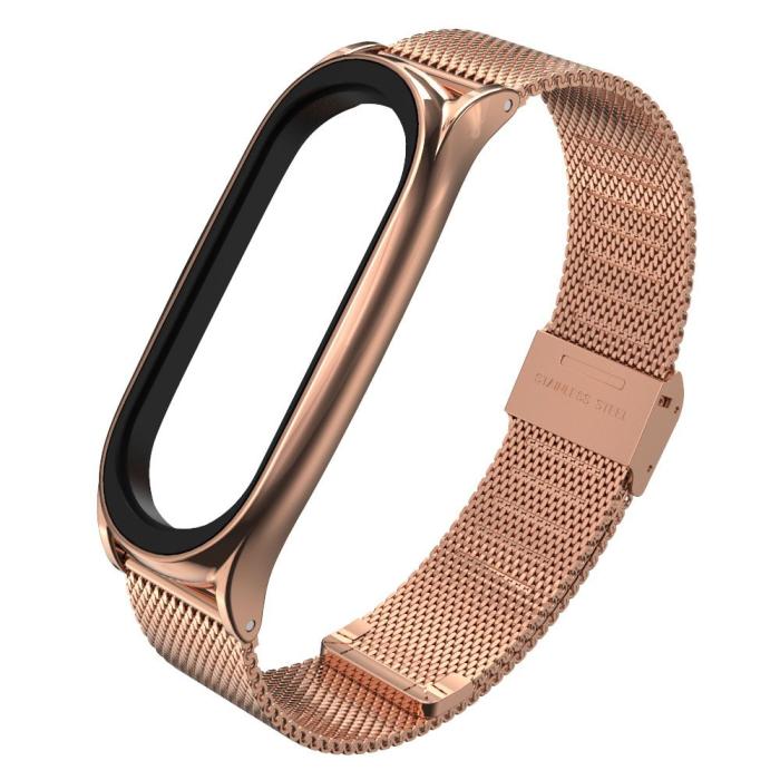 Tech-Protect - Tech-Protect Milaneseband Xiaomi Mi Smart Band 5 - Rose Gold