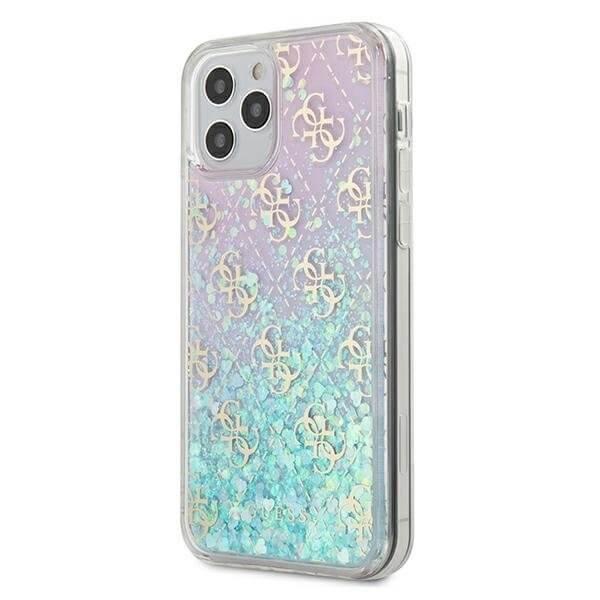 Guess Skal iPhone 12 & 12 Pro Gradient Liquid Glitter - Rosa | 2353 | AlltMobil