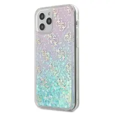 Guess - Guess Skal iPhone 12 & 12 Pro Gradient Liquid Glitter - Rosa