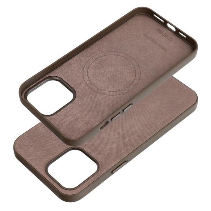 OEM - iPhone 12 Pro Max Mobilskal Magsafe Woven - Ljusbrun