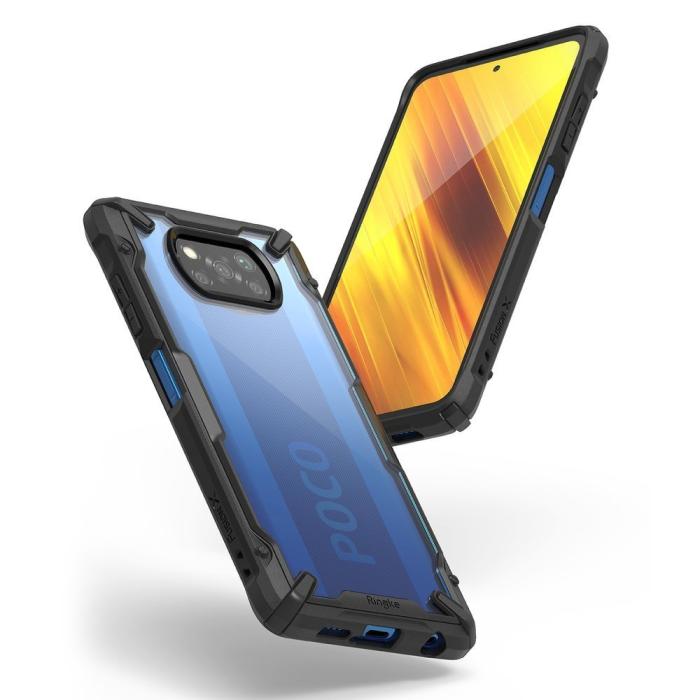 UTGATT4 - Ringke Fusion X Durable Skal Poco X3 / X3 Pro / X3 NFC - Crazny Camo Svart