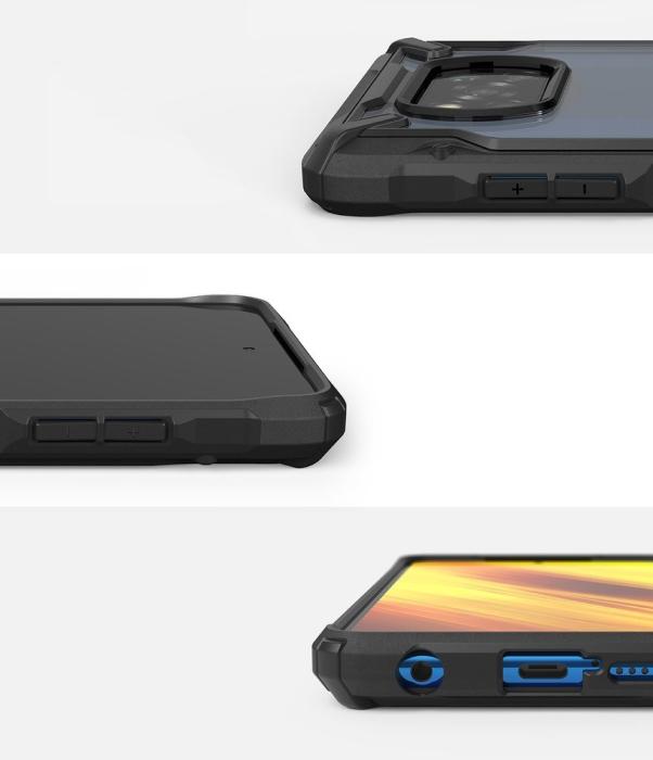UTGATT4 - Ringke Fusion X Durable Skal Poco X3 / X3 Pro / X3 NFC - Crazny Camo Svart