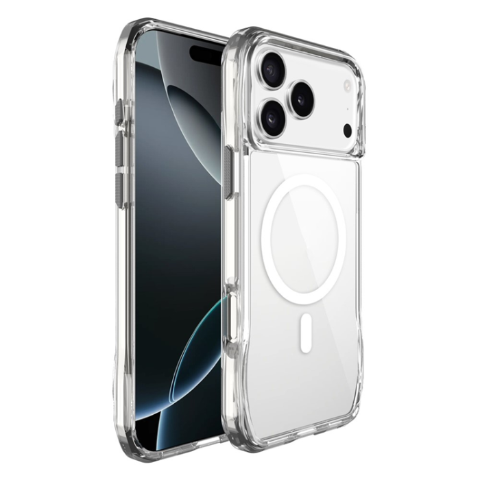 A-One Brand - iPhone 17 Pro Mobilskal MagSafe TPU + PC Crystal Clear