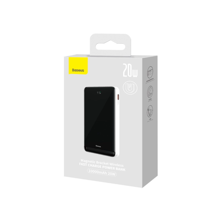 BASEUS - Baseus Trådlös Magsafe Powerbank 10000mAh 20W Magnetic Bracket