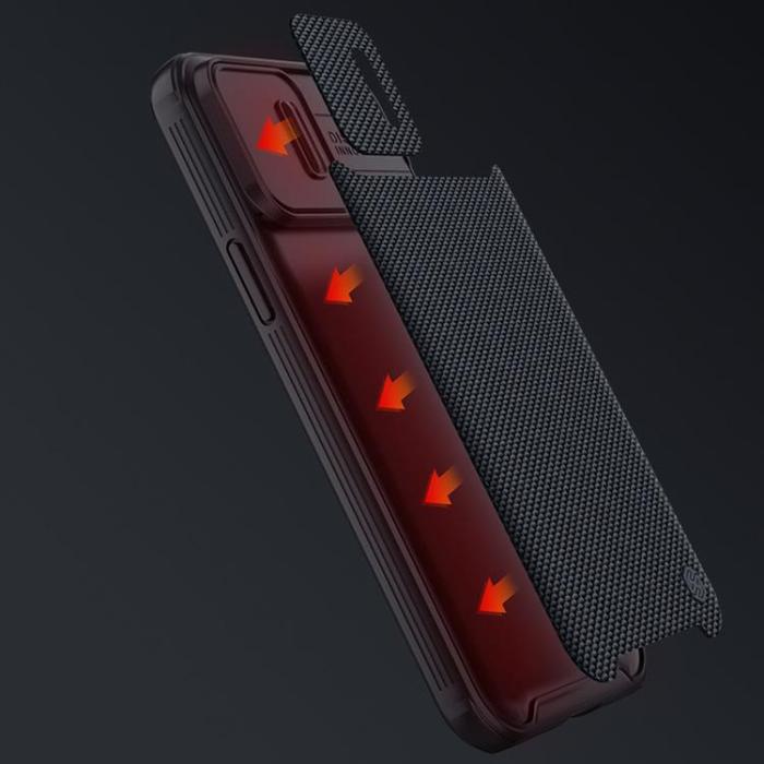 UTGATT1 - Nillkin Texture Pro Magnetic Magsafe Skal iPhone 13 Pro - Svart