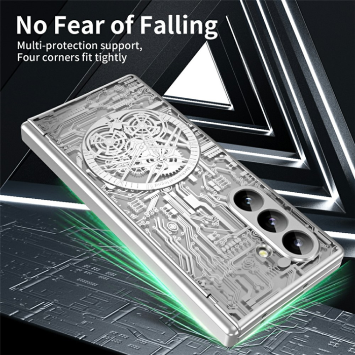 A-One Brand - Galaxy Z Fold7 Mobilskal Mechanical Legend Electroplating - Silver