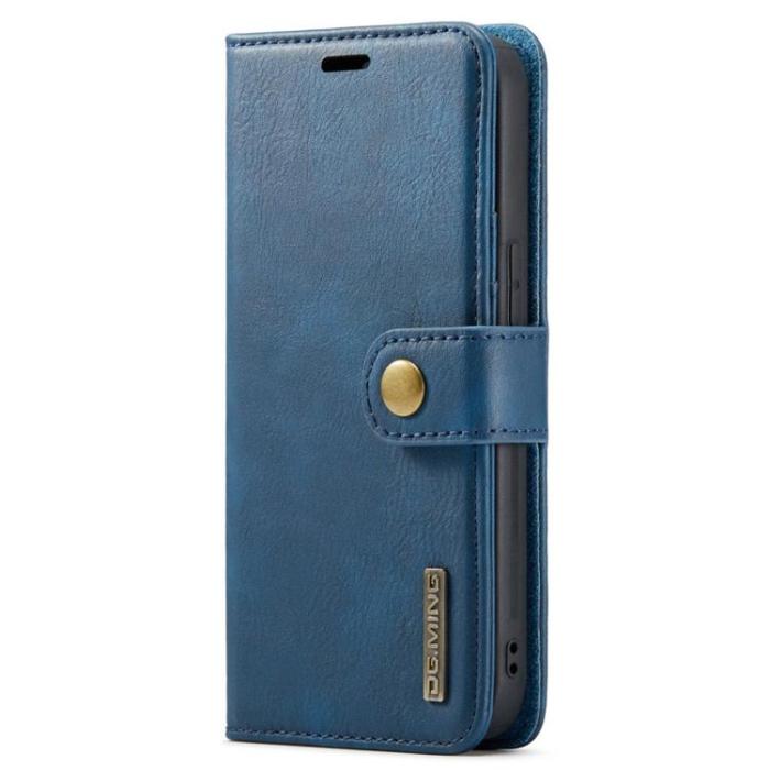DG.MING - DG.MING iPhone 14 Pro Max Plånboksfodral Split Detachable Flip - Blå