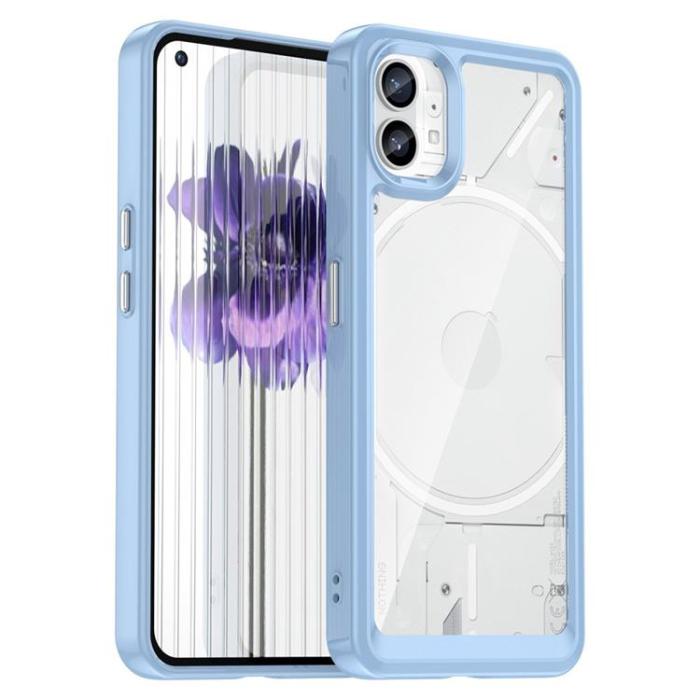 A-One Brand - Nothing Phone 1 Skal Hybrid TPU - Transparent Blå