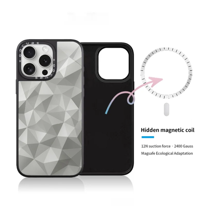 A-One Brand - iPhone 15 Pro Mobilskal MagSafe Aluminium Silikon