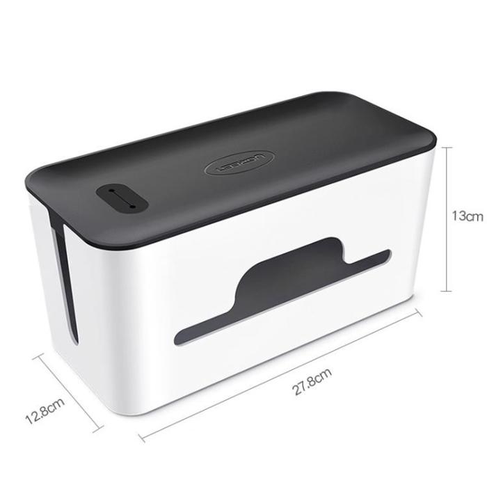Ugreen - Ugreen kabelorganisator box skena hållare S 27,8x13x12,8cm - Svart