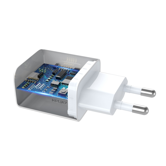 Devia - Devia Väggladdare 30W USB-C Smart PD - Vit