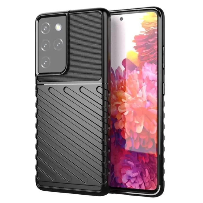 OEM - Galaxy S23 Ultra Skal Thunder Armor Silicone - Svart