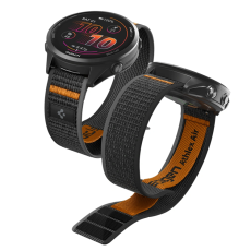 Spigen - Spigen Armband F&ouml;r Garmin Quick Release 22mm Active Athlex Air - Svart/Orange