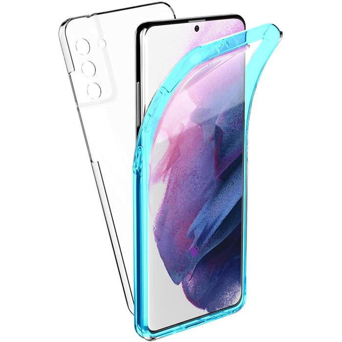 Forcell - 360 heltäckande skal till Samsung Galaxy S21 PLUS Blå