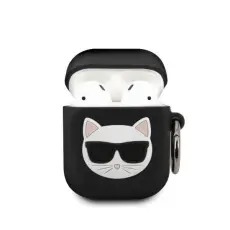 KARL LAGERFELD - Karl Lagerfeld Skal Airpods Silicone Choupette - Svart