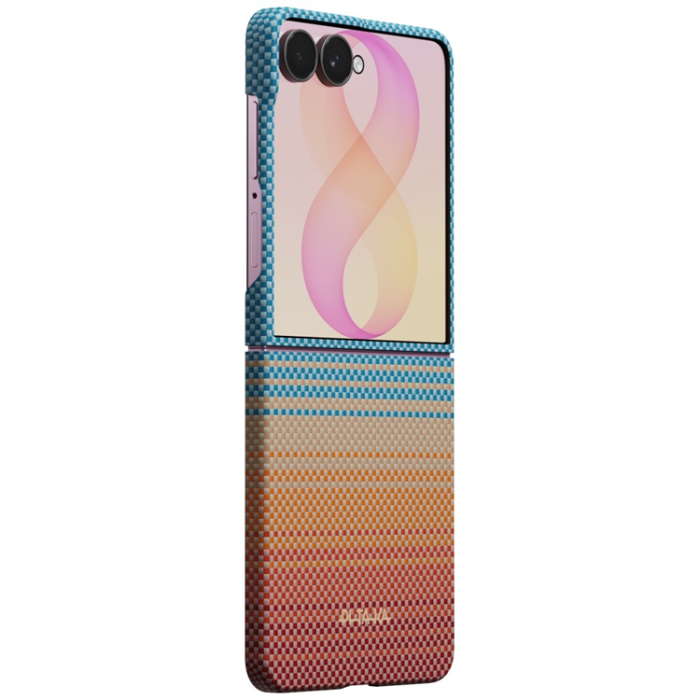 PITAKA - PITAKA Mobilskal För Galaxy Z Flip 8 Magsafe Edge - Sunset