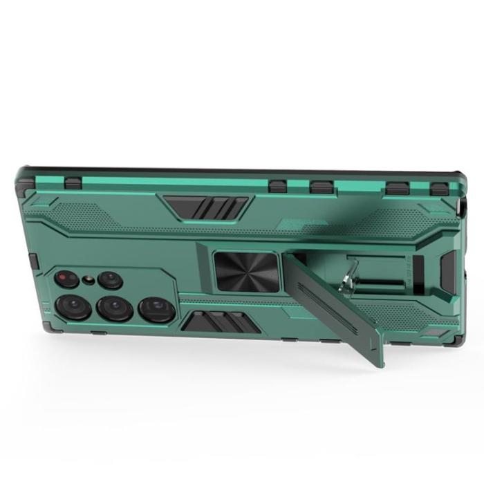 OEM - ShockProof Kickstand Skal Galaxy S22 - Grön