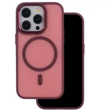 OEM - iPhone 12 Pro Max Mobilskal MagSafe Frozen - Röd