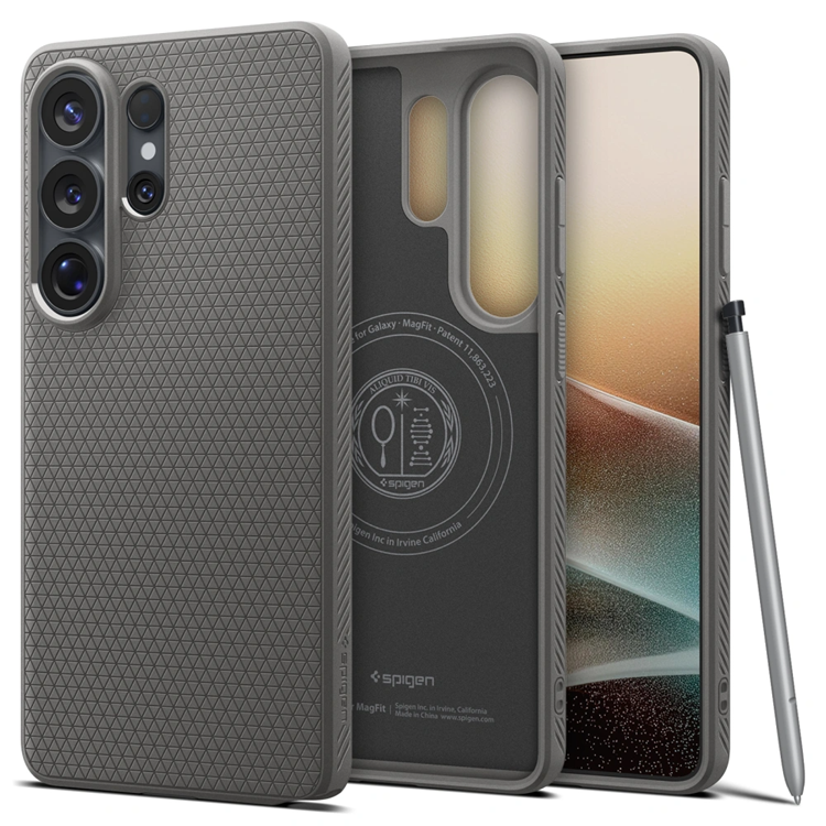 Spigen Mobilskal För Galaxy S26 Ultra Magsafe Liquid Air - Marble Grå | 2353 | AlltMobil