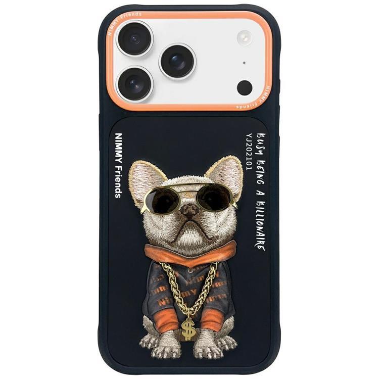 Nimmy iPhone 17 Pro Mobilskal Glasses Cool Dog - Svart | 2353 | AlltMobil