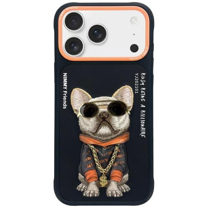 NIMMY - Nimmy iPhone 17 Mobilskal Glasses Cool Dog - Svart