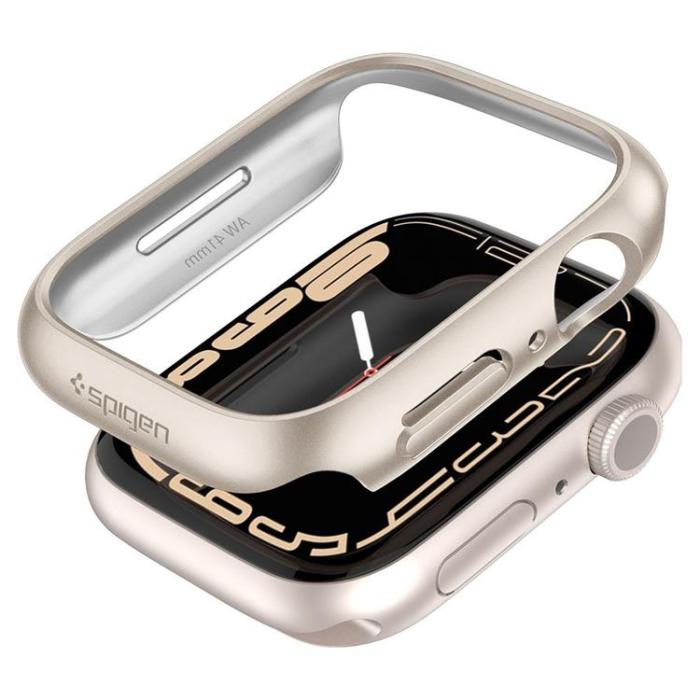 UTGATT - Spigen Apple Watch (41mm) Series 9 Skal Thin - Starlight