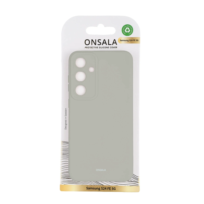 Onsala - Onsala Galaxy S24 FE 5G Mobilskal Silikon Concrete - Grå