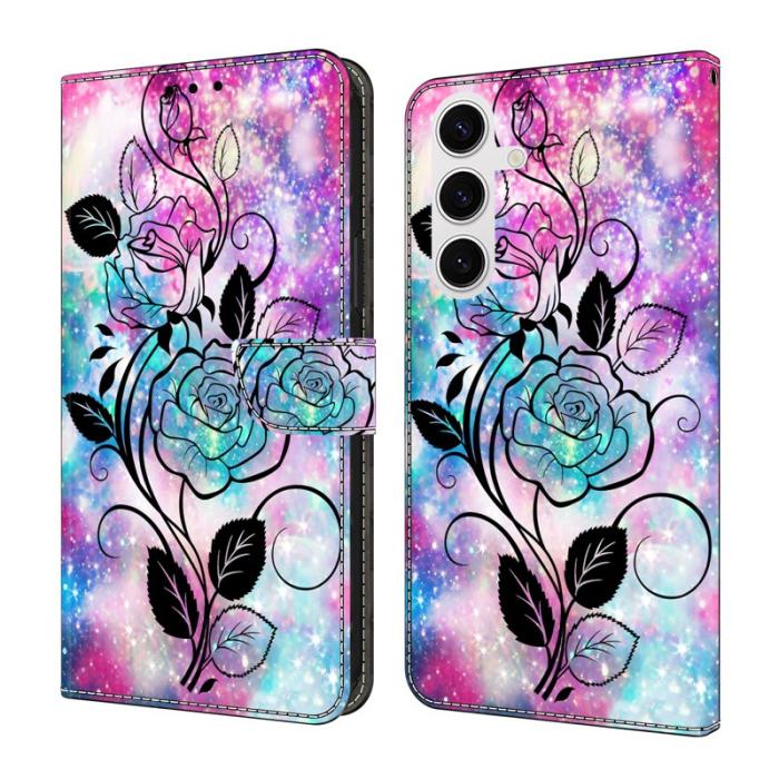 OEM - Samsung Galaxy S26 Plånboksfodral Mönstertryck Konstläder Flip Ställ - Pattern 2