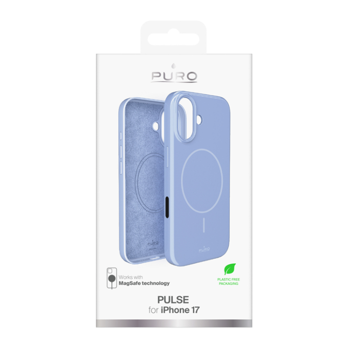 Puro - Puro iPhone 17 Mobilskal Magsafe Polycarbonate Pulse - Blå