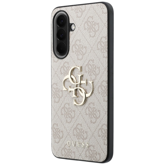Guess - Guess Mobilskal För Galaxy A57 5G Läder 4G Metal Logo - Rosa