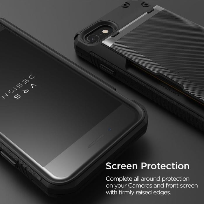 VERUS - VRS DESIGN Damda Glide Pro Skal iPhone 7/8/SE (2020/2022) - Svart